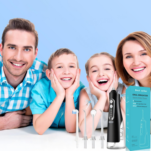 Hydropulseur Dentaire Sans Fil – Jet Dentaire 4 Modes, Réservoir 310 Ml