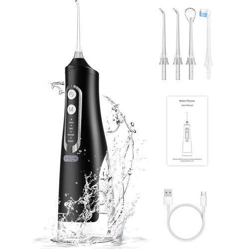 Hydropulseur Dentaire Sans Fil – Jet Dentaire 4 Modes, Réservoir 310 Ml