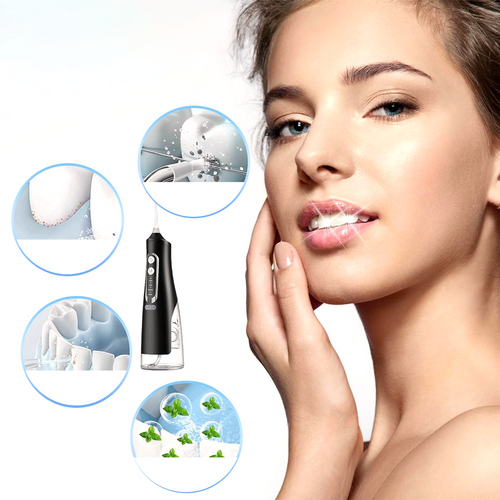 Hydropulseur Dentaire Sans Fil – Jet Dentaire 4 Modes, Réservoir 310 Ml