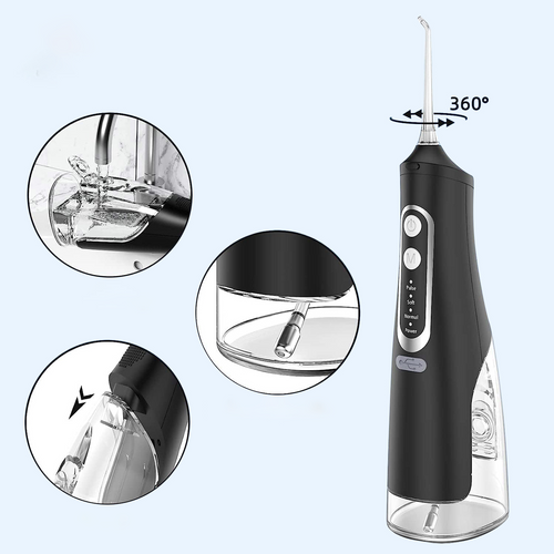 Hydropulseur Dentaire Sans Fil – Jet Dentaire 4 Modes, Réservoir 310 Ml