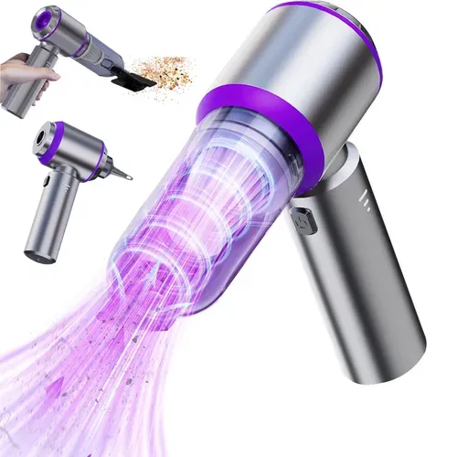 Aspirateur De Voiture Sans Fil 3-en-1 – Souffleur, Aspirateur Et Pompe Rechargeable