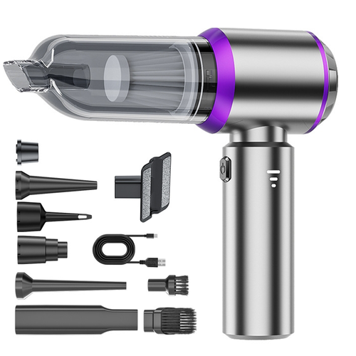 Aspirateur De Voiture Sans Fil 3-en-1 – Souffleur, Aspirateur Et Pompe Rechargeable