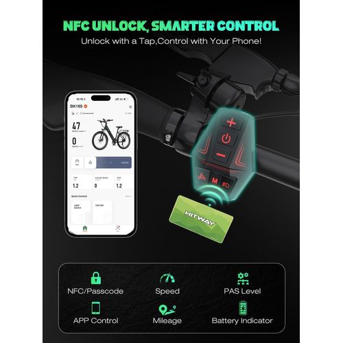 Vélo électrique Vae Noir, Vtt électrique, 27.5" Ville E-bike, Batterie 36v13ah, 7 Vitesses