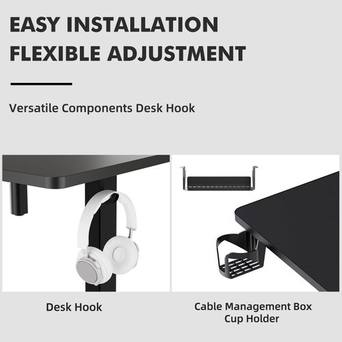 Bureau Assis Debout 120x60cm,fonction Mémoire Et Anti-collision,port USB Et Type C,70-119cm