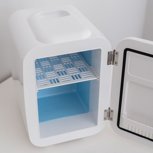 Mini Frigo Cosmétique 4l, 12v/220v, Froid Et Chaud, Blanc