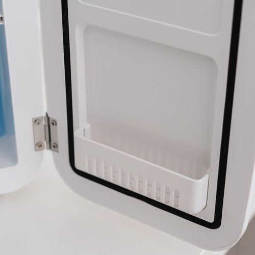 Mini Frigo Cosmétique 4l, 12v/220v, Froid Et Chaud, Blanc
