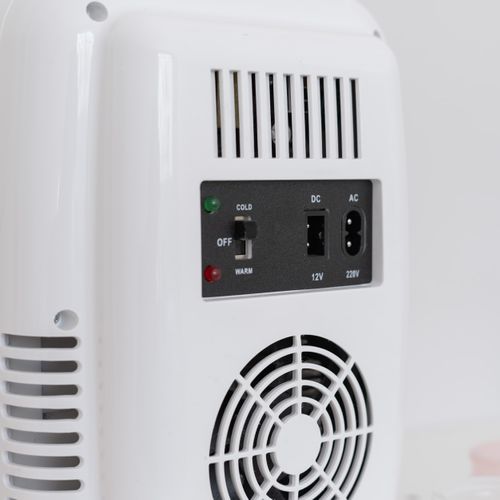 Mini Frigo Cosmétique 4l, 12v/220v, Froid Et Chaud, Blanc