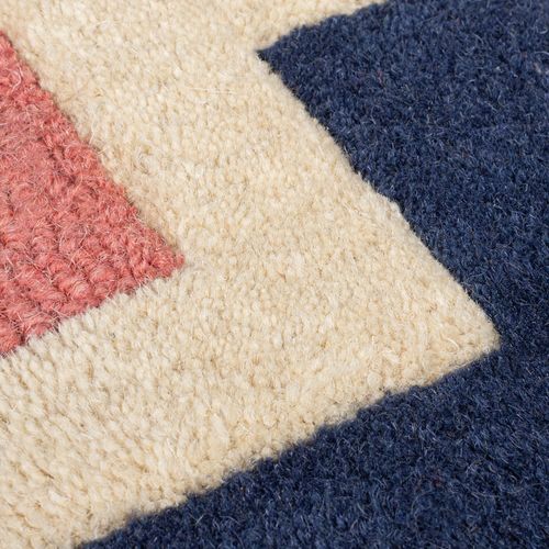 Tapis floral laine rectangle tufté main design Floreale