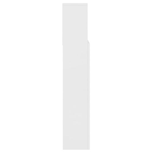 Tête De Lit Armoire De Tête De Lit - Blanc 140x19x103,5 Cm
