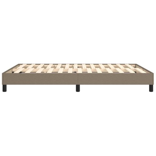 Lit Adulte Contemporain - Lit Double Cadre De Lit Taupe 140x190 Cm Tissu