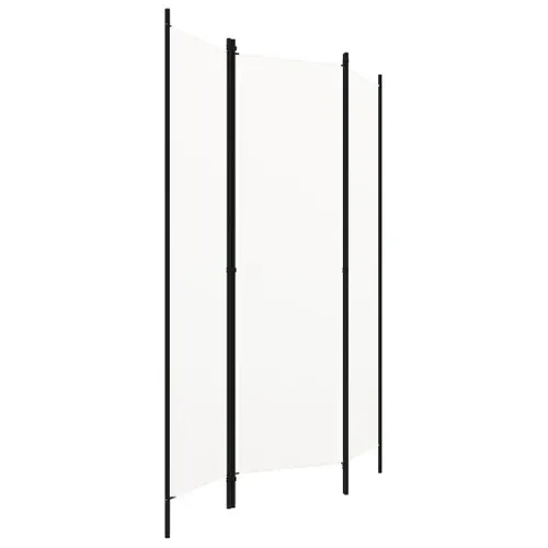 Paravent Cloison De Séparation 3 Panneaux Blanc 150x180 Cm