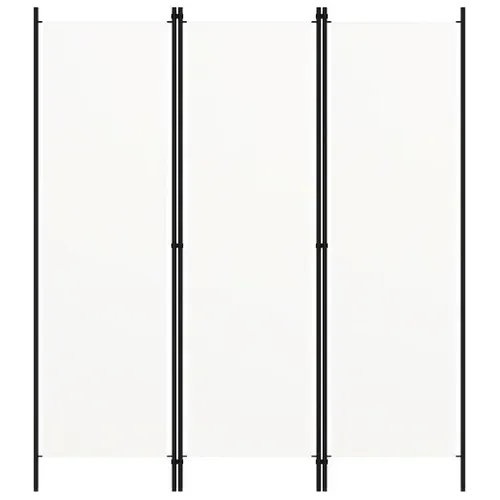 Paravent Cloison De Séparation 3 Panneaux Blanc 150x180 Cm