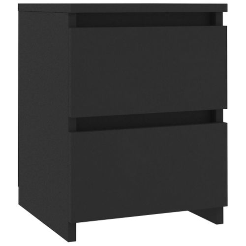 Lot De 2 Tables De Chevet - Tables De Nuit Table D'appoint Noir 30x30x40 Cm Bois D'ingénierie