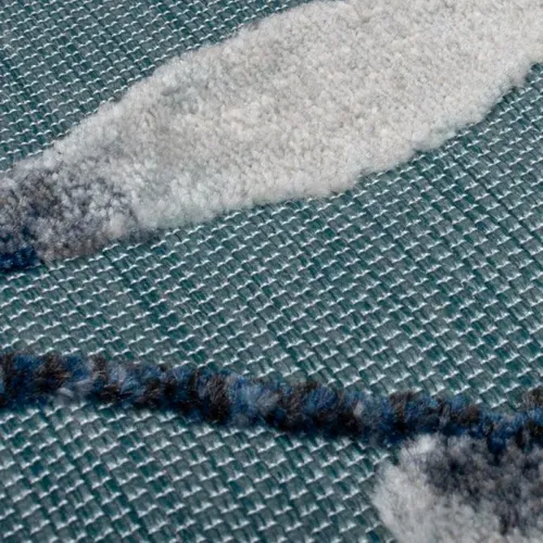 Tapis De Salon Milow En Polypropylène - Bleu - 120x170 Cm