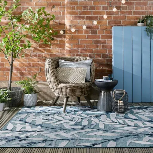 Tapis De Salon Milow En Polypropylène - Bleu - 120x170 Cm