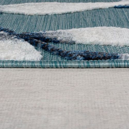 Tapis De Salon Milow En Polypropylène - Bleu - 120x170 Cm