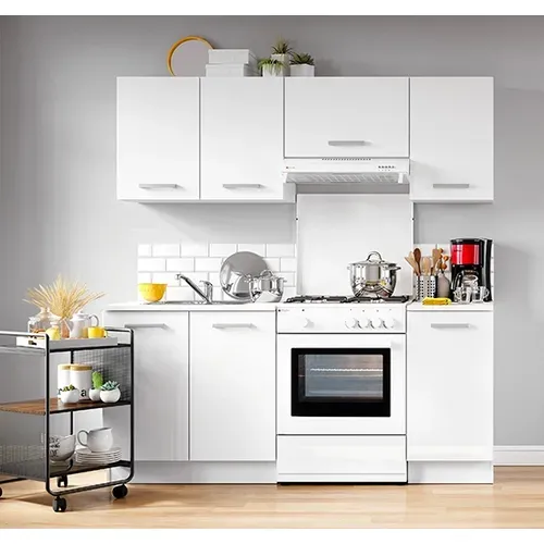 Ensemble Cuisine UNO - Blanc mat - L.180 cm