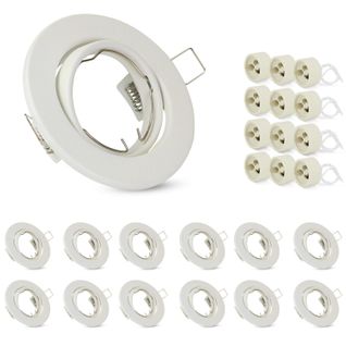 Spot à Encastrer LED 12 Avec Douille Gu10 30° Spot LED Halogène Blanc