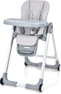 Chaise Haute Bébé Pliable, Chaise D’alimentation Portable Pour Tout-petits , 6-36 Mois,gris