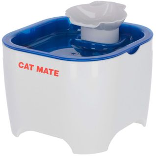 Fontaine Pour Animaux Cat Mate 19x19x14,5 Cm Blanc Et Bleu