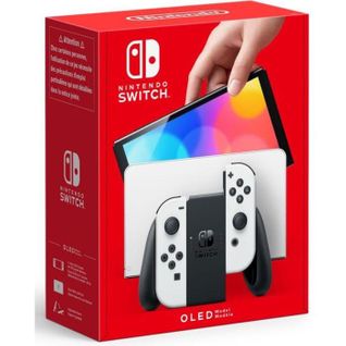 Console Nintendo Switch (modèle Oled) : Nouvelle Version, Ecran 7 Pouces - Avec Un Joy-con Blanc