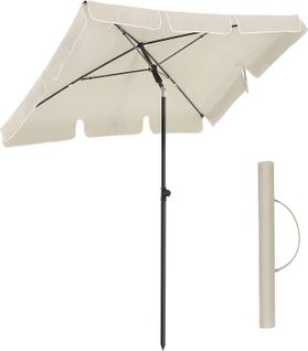 Parasol Rectangulaire 1,8 X 1,25 M, Protection Upf 50+, Ombrelle, Terrasse