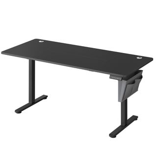 Bureau Électrique Assis-debout, Bureau Réglable En Hauteur, 70 X 160 X (72-120) Cm, Noir D'encre