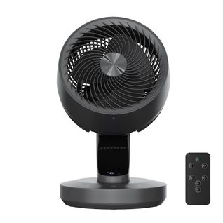 Ventilateur De Bureau Silencieux, 8 Vitesses, Oscillation 70°, Télécommande, Minuterie 12h, Noir
