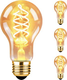 Pack De 3 Ampoules LED Vintage E27 A60 – 4w 2200k Lumière Ultra-chaude – Style Rétro Et Décoratif