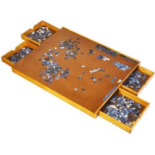 Table Pour Puzzle Pour 1000 à 1500 Pièces Avec 4 Tiroirs Coulissants Latéral En Bois