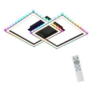 Plafonnier LED Pour Salon Intensité Variable Moderne Rgb Avec Télécommande 3000-6000k Rgb Moderne 13