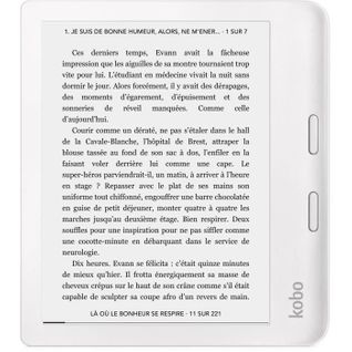 Liseuse Libra 2 Blanc - 7 - 300ppp - Comfortlight Pro - Waterproof - Bluetooth - 32go