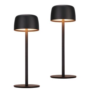 Lot De 2 Lampe De Table LED Sans Fil, Lampe De Chevet à Réglage Continu Avec Batterie