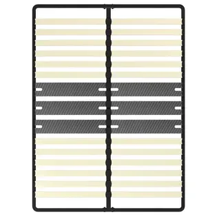Cadre Lattes 140x190 Cm, 2x15 Lattes Peuplier Naturel