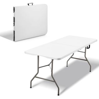 Table Pliante d'extérieur 180x74x74 Cm, 6/8 Places, Avec Verrou De Sécurité