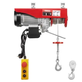Palan électrique à Poulie 1450w, 20m Suspension Simple Et Double 400kg/800kg, 6m/min - 12 M/min,