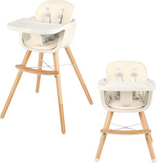 Chaise Haute Bébé Convertible 3 En 1 Avec Hauteur Réglable,chaise De Repos Bébé Evolutive