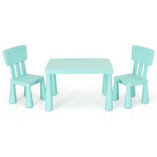 Table Et Chaises Enfants 1-7 Ans Avec Dossier Ergonomique, Table Polyvalente Avec Structure Stable