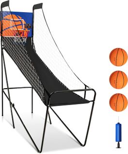Jeu De Basketball Arcade, Jeu De Basketball Pliable Avec Compteur Électronique Et Buzzer, 3 Ballons