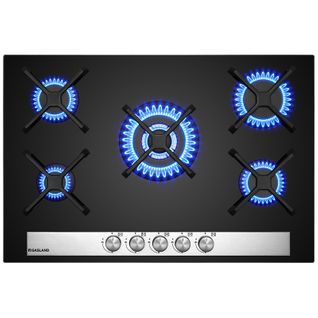 Plaque De Cuisson Gaz Gh6805bg1fc 5 Feux, Noir 76 Cm