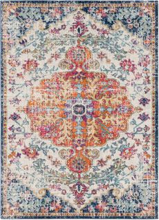 Tapis Vintage Oriental Multicolore/orange 200x275 Cm Lou