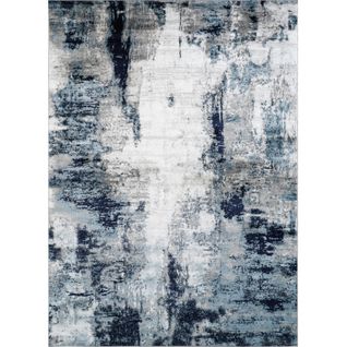 Tapis Abstrait Moderne Bleu/blanc/gris 200x275 Cm Giulia