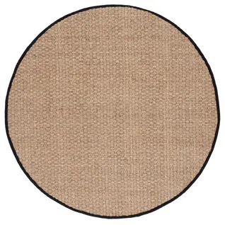 Tapis Rond Natural Fiber 244 X 244 Cm Fibre Naturelle Roselyn Naturel / Noir