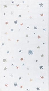 Tapis Enfant Lavable En Machine Étoiles Multicolore/beige 80x150