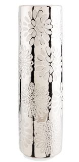 Vase H. 30 cm FLOWER Silver