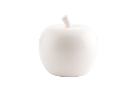 Pomme en céramique ø 11 cm  Blanc