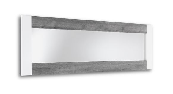 Miroir VERTIGO blanc/chêne gris
