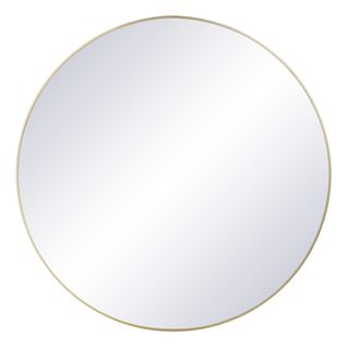Miroir rond alu Ø 100 cm CIRCLE Doré