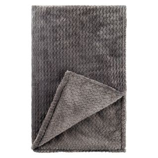 Plaid 130x170 cm ZIGGY Gris
