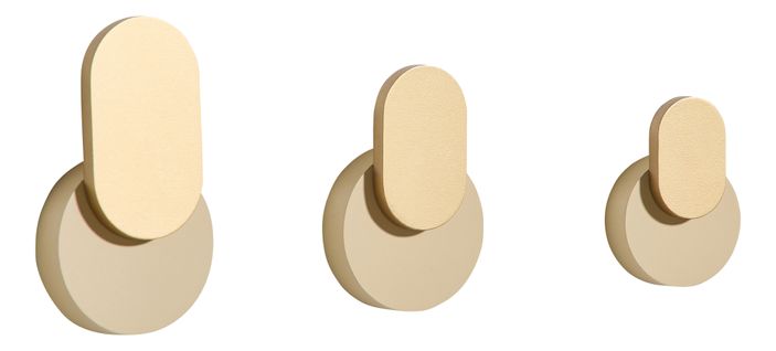 Set 3 pateres ULA Dorées